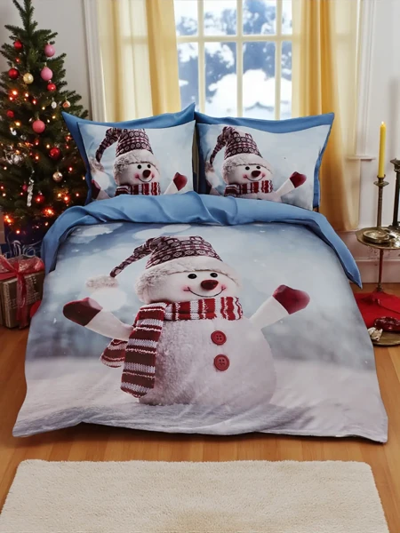 Royalfashion Lenjerie de pat de Crăciun 160x200 set 3 PIESE