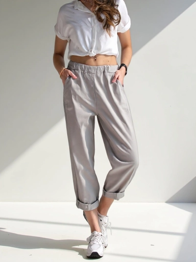 Pantaloni de tip harem pentru femei Royalfashion din vâscoză
