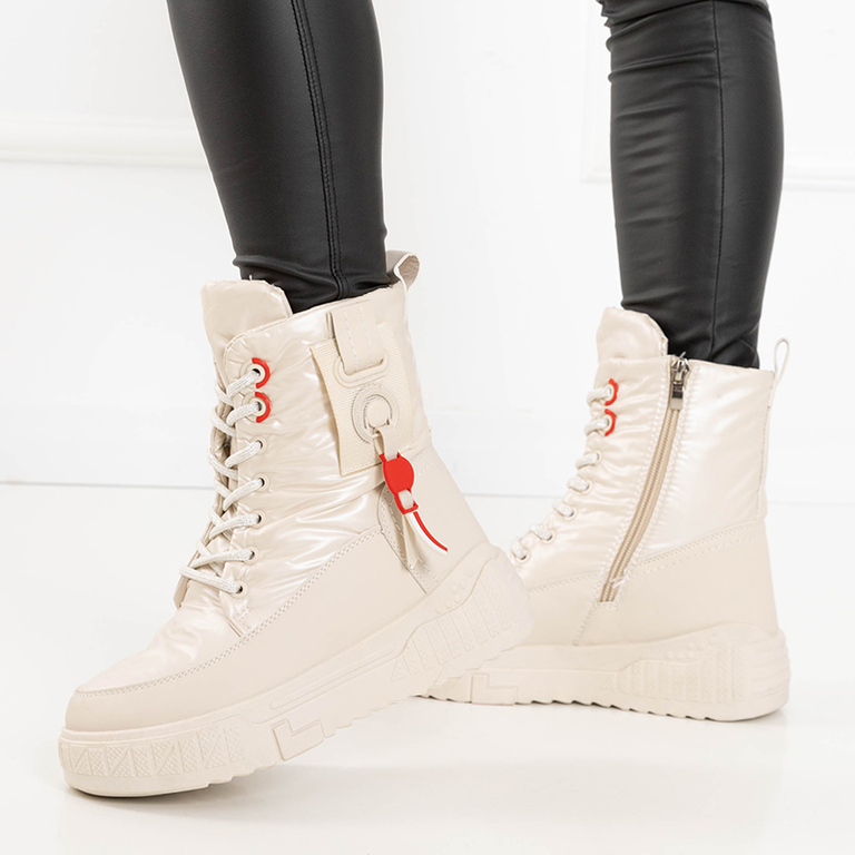 Cizme de zăpadă damă crem de la Nakasha - Încălțăminte