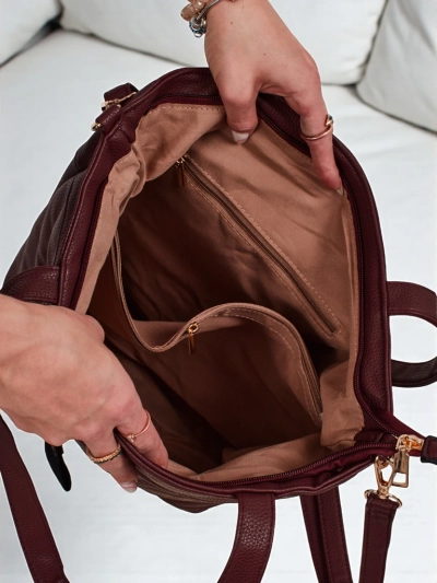 Geantă de damă shopper din piele ecologică cu imprimeu Raven Drift