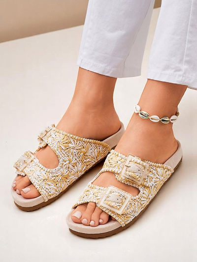 Royalfashion Sandale dama cu catarame Samorra