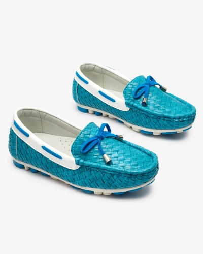 Mocasini turcoaz pentru copii Dannad- Footwear