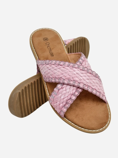 Sandale de femei Royalfashion cu bretele împletite Bornes