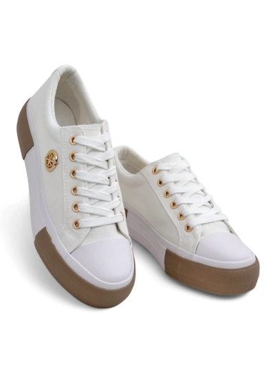 Adidași albi de damă Aurelio Canvas