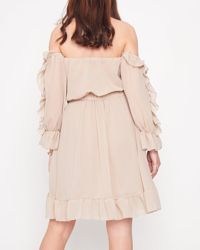 Rochie spaniolă de damă bej - Îmbrăcăminte