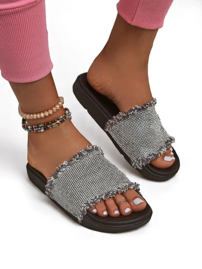 Șlapi plat pentru femei Royalfashion SparkleWalk