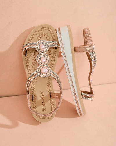 Royalfashion Sandale femei Obrisas zirconia