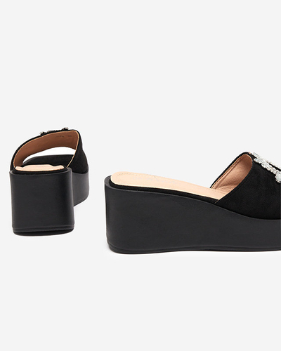 OUTLET Papuci papuci dama negri Dreccoti- Incaltaminte