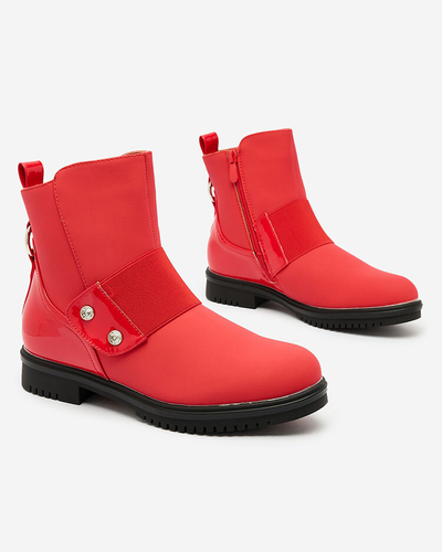 Royalfashion Cizme roșii mate pentru femei Setipfa