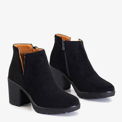 Cizme negre pentru femei pe stâlpul Ryoko - Încălțăminte