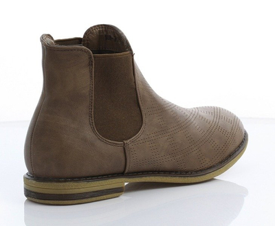 Sztyblety w kolorze camelowym - Obuwie