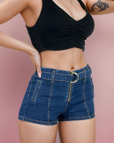 Royalfashion Pantaloni scurți din denim pentru femei