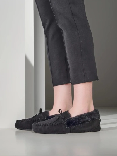 Mocasi pentru femei Royalfashion cu blană Ahtikes