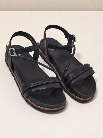 Royalfashion Sandale wedge pentru femei cu strasuri Magnol
