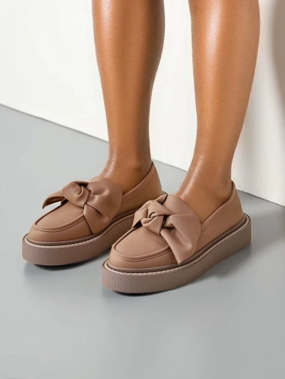 Mocasi elegante pentru femei Royalfashion cu fundiță Ortto