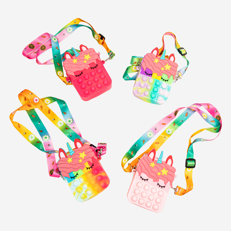 Geanta colorata POP IT in forma de unicorn - Accesorii