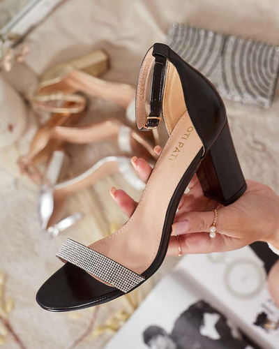 Royalfashion Sandale de damă cu zirconii Cemilces