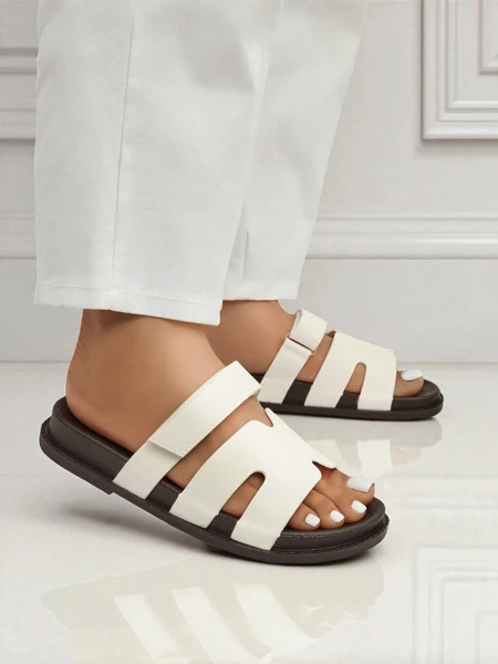 Royalfashion Papuci de damă din piele ecologică ReppiFlex