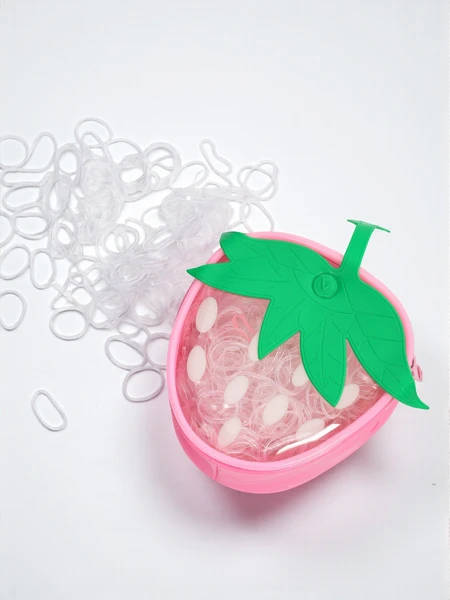 Royalfashion Wielokolorowe gumeczki silikonowe Truskawka