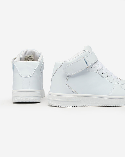 Royalfashion Adidași cu talpă înaltă pentru bărbați Royalfashion Sports în alb Detocci