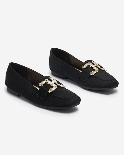 Mocasini negri de damă Jaorica- Footwear