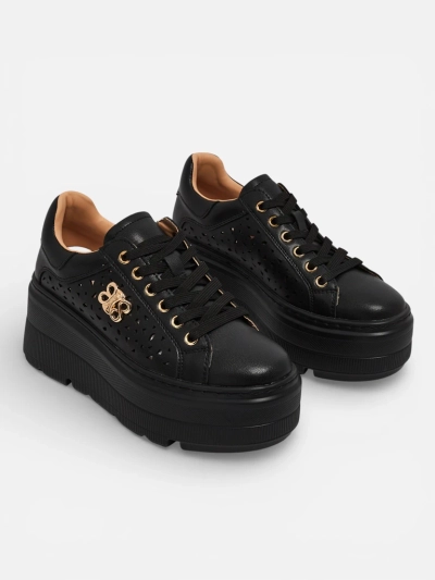 Sneakers sport damă ajurate din piele naturală Atelle