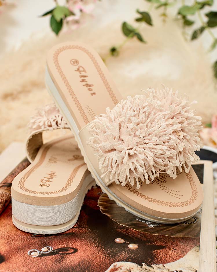 Royalfashion Women's Fasis Tassel Flip Flops