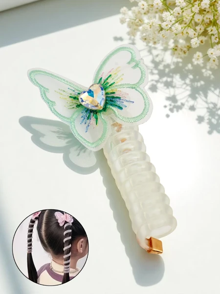 Royalfashion Elastic de păr tip arc cu fluture Spring Butterfly