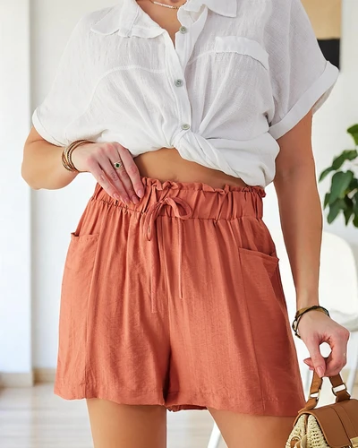 Royalfashion Șorturi scurte din viscoză pentru femei