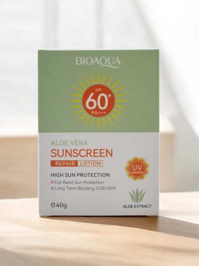 Crema de protecție solară Bioaqua cu Aloe Vera 60 SPF 40g