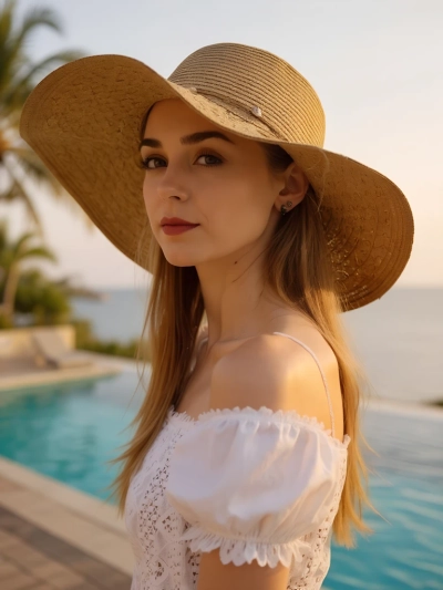 Royalfashion Pălărie de paie pentru femei Aveline