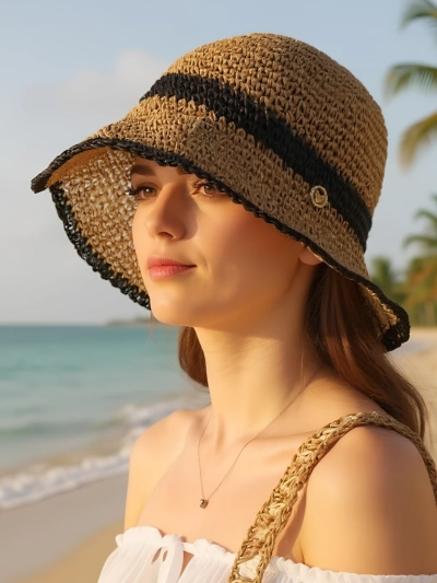 Royalfashion Pălărie de paie pentru femei Sun Bloom