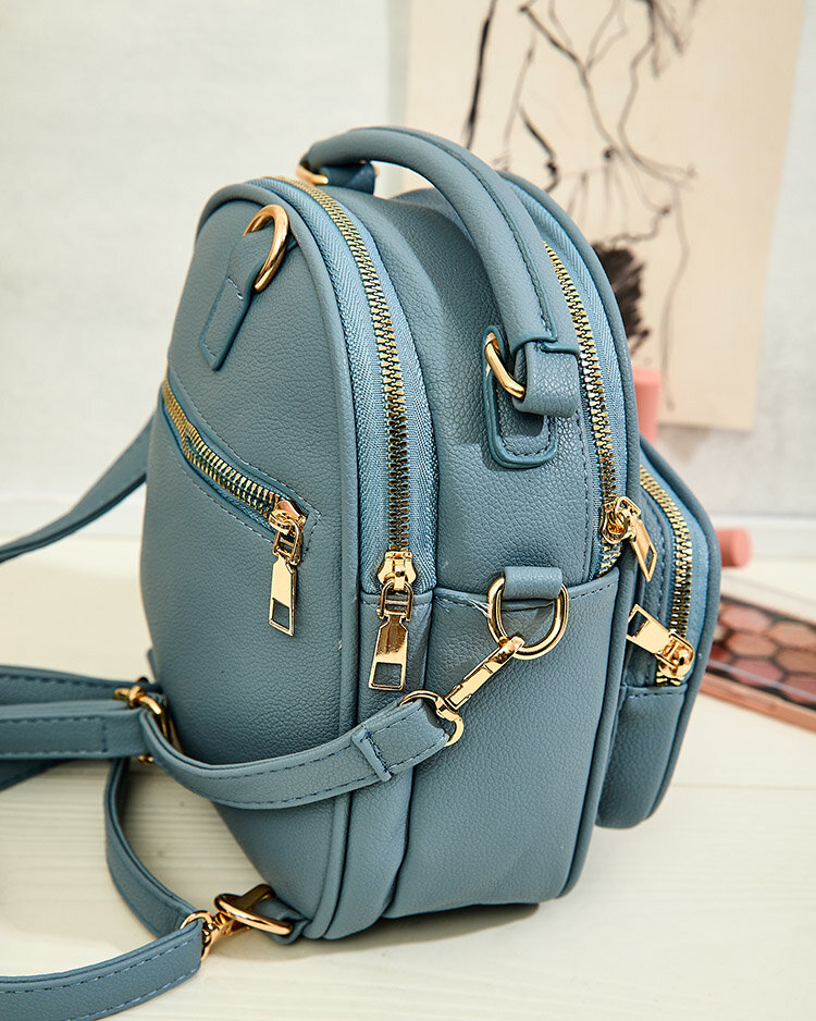 Royalfashion Rucsac mic pentru femei din piele ecologică cu ursuleț