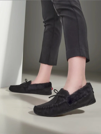 Mocasi pentru femei Royalfashion cu blană Ahtikes