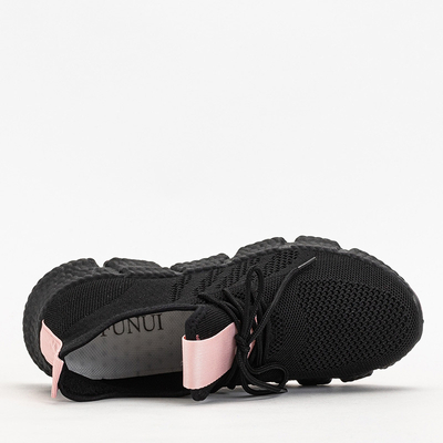 Pantofi sport de dama Bommgi negri si roz - Incaltaminte