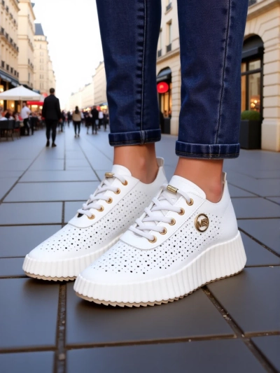 Royalfashion Adidași sport perforați pentru femei Jovenes