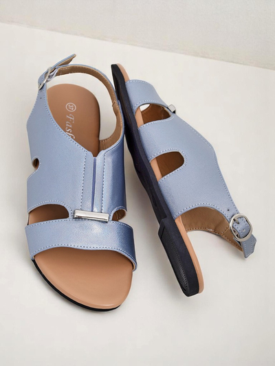 Royalfashion Sandale de damă cu talpă plată Solea Comfort