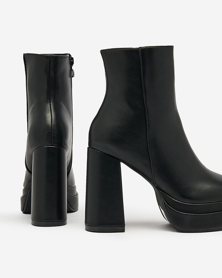 Royalfashion Cizme stiletto Atotona negre pentru femei