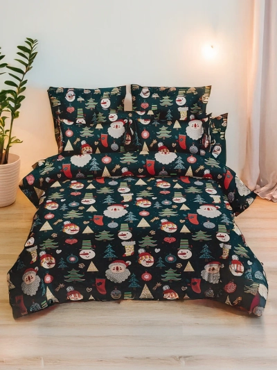 Royalfashion Lenjerie de pat de Crăciun 160x200 set 3 PIESE