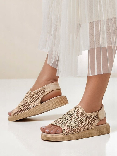 Royalfashion Sandale ajurate pentru femei cu partea superioară Levay