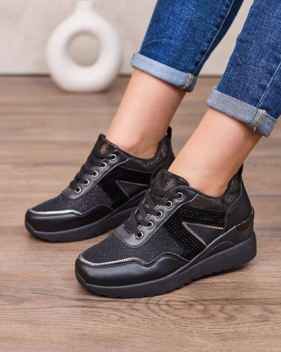 Royalfashion Adidași sport de damă cu toc platformă Lacyrllia