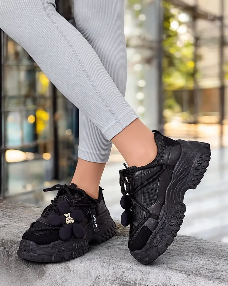 Royalfashion Adidași cu platformă pentru femei Bereya