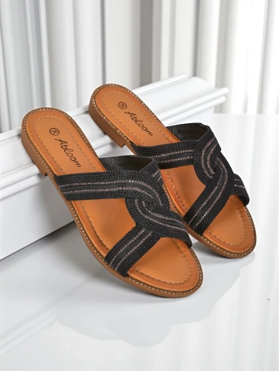 Royalfashion Babes Klapki Braided Woven Breeze