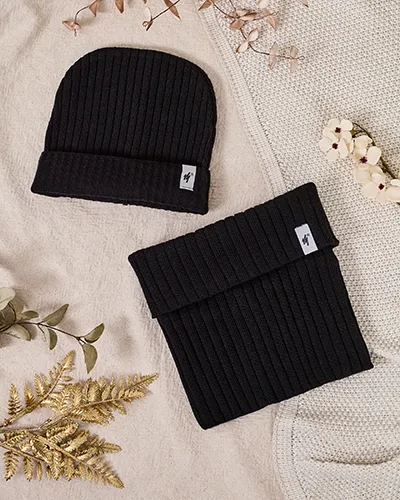 Royalfashion Set Universal de Iarnă - căciulă cu fular tubular