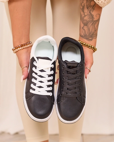 Royalfashion Negru pantofi sport pentru femei Classic Vibes