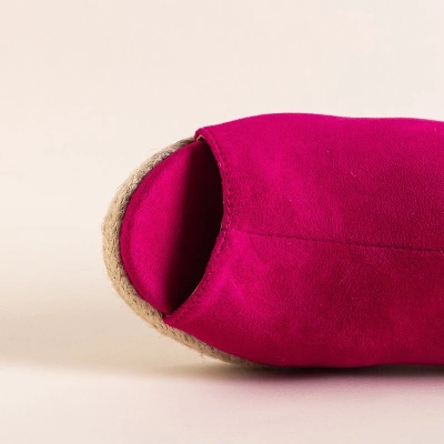 OUTLET Sandale cu toc fucsia pentru femei Clowse - Încălțăminte