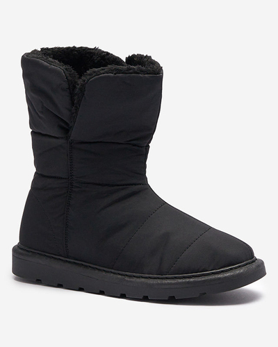 Negru cizme pentru femei a'la cizme de zăpadă Kalioli- Footwear