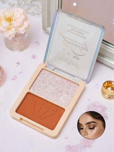 Marcator și bronzer presat, piatră, pentru față