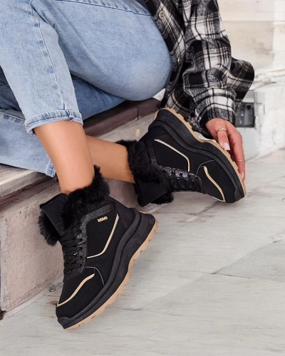 Royalfashion Adidași încălțați pentru femei cu blană Mofell