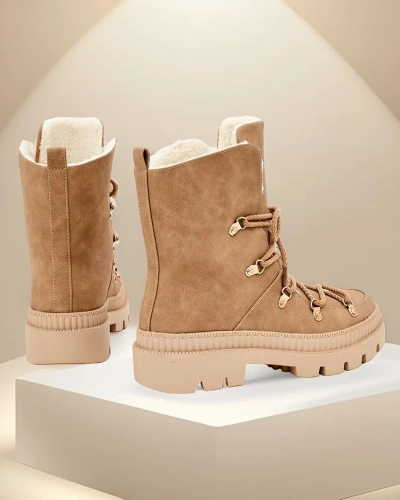 Bocanci de zăpadă cu șireturi pentru femei de la Royalfashion Lorii